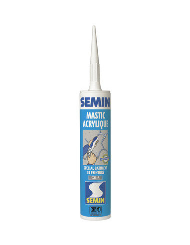 Mastic acrylique élastique et adhésif pour bois - GRIS CLAIR - CM10 | 