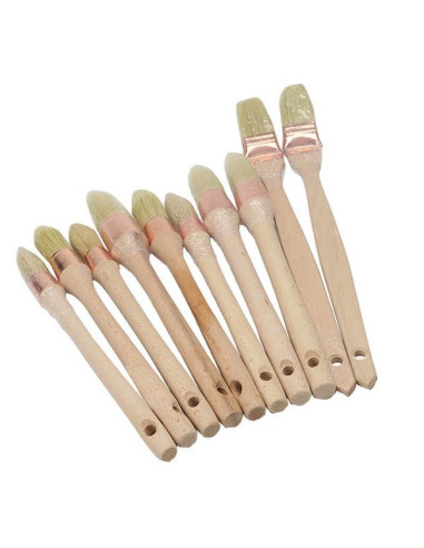Lot 10 brosses à réchampir - brosses radiateur - Chantier - ROTA