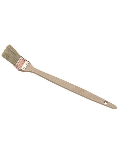 Brosse radiateur 45 mm manche bois acier cuivré - ROTA