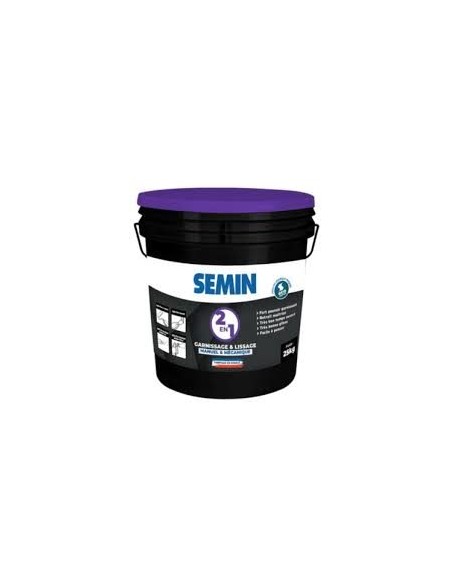 Enduit 2 en 1 Garnissage et lissage - manuel et mécanique SEMIN 25KG