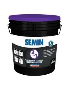 Enduit 2 en 1 Garnissage et lissage - manuel et mécanique SEMIN 25KG