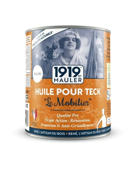 HUILE POUR TECK "LE MOBILIER" 1919 by Mauler incolore 1L