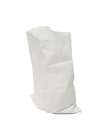 Lot 10 Sacs gravats 80L blanc PP tissé 550x950mm- Pqt de 10 Sacs