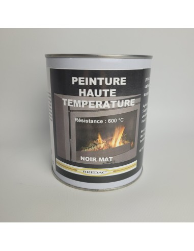 Peinture Haute Température - Noire - 500 ml