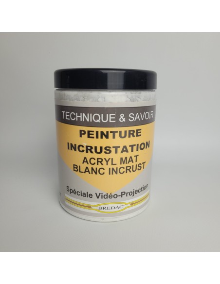 PEINTURE INCRUSTATION ACRYL MAT BLANC 0,75L
