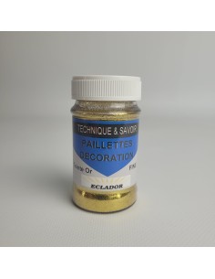 Paillettes Decoration - Teinte Or - Fine - 50g - ECLADOR