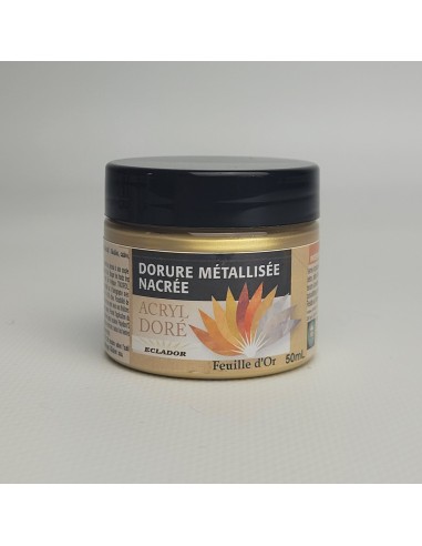 ACRYL DORE - FEUILLE D'OR - 50ml - ECLADOR