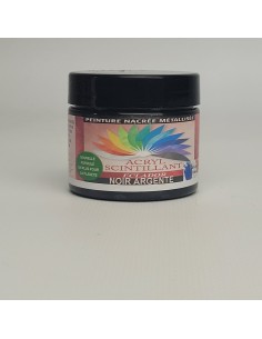 ACRYL SCINTILLANT - NOIR ARGENTE - 50ml - ECLADOR