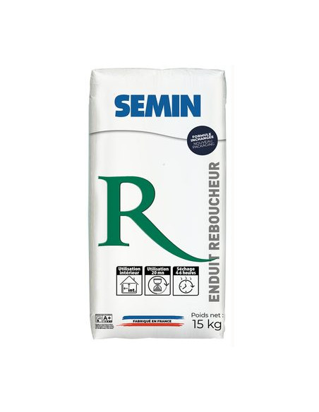 Enduit reboucheur en poudre SEMIN R 15Kg