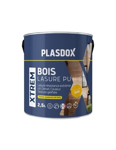 XTREM BOIS LASURE PU H2O finition satin 1L | PMP Décor