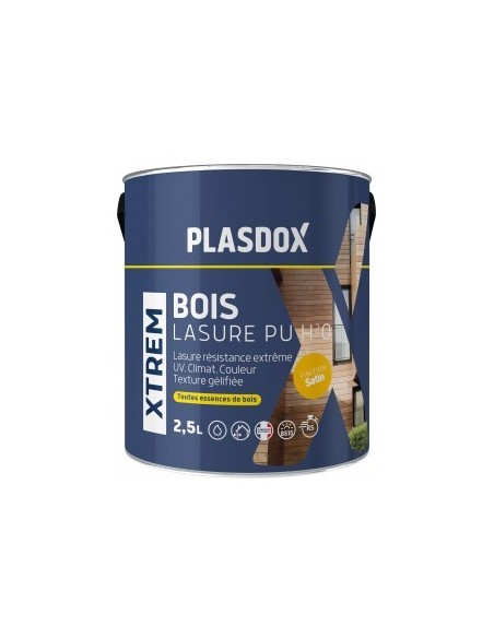 XTREM BOIS LASURE PU H2O finition satin 1L | PMP Décor