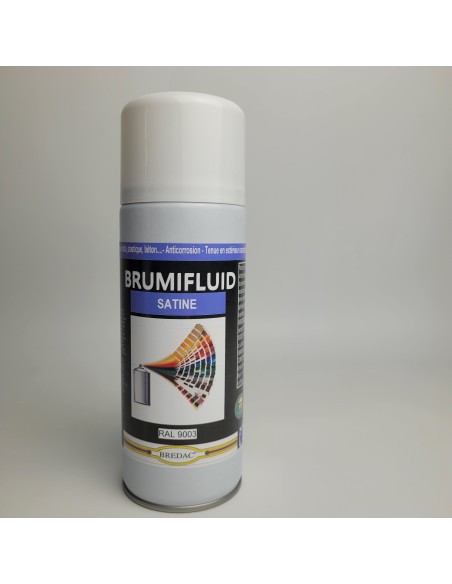 BRUMIFLUID - aspect Satiné- RAL 9003 blanc securité - 400ml BREDAC | P