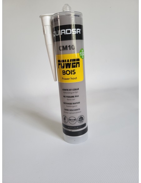 Mastic acrylique élastique et adhésif pour bois - GRIS FONCE - CM10 | 