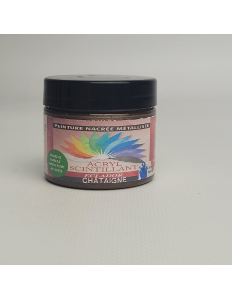 ACRYL SCINTILLANT - CHATAIGNE - 50ml - ECLADOR | PMP Décor