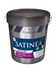 SATINEA VELOURS BLANC 15L - GUITTET - PRIX UNIQUE | PMP Décor